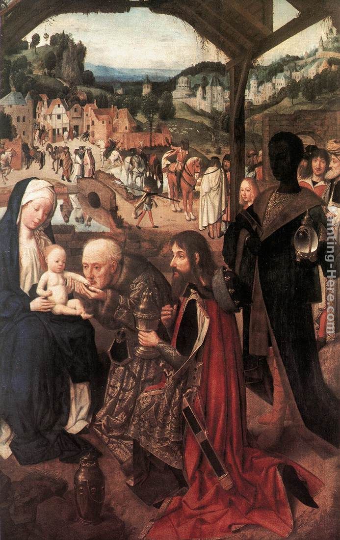 Adoration of the Magi painting - Geertgen tot Sint Jans Adoration of the Magi art painting